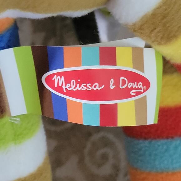 MELISSA & DOUG Large 27” BEEPOSH ELVIS THE LION Plush Stuffed Multicolor Striped - Picture 2 of 8